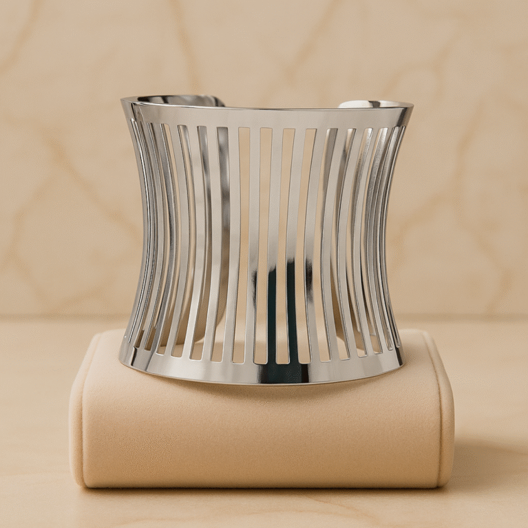 Radiance Wave Cuff Bangles By VIKTAMNA