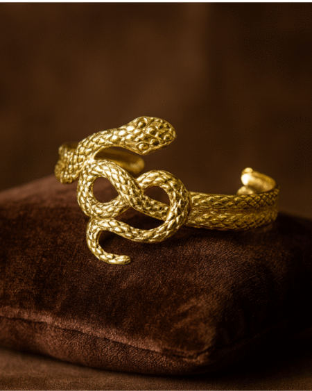 Serpent Embrace Bangle by VIKTAMNA