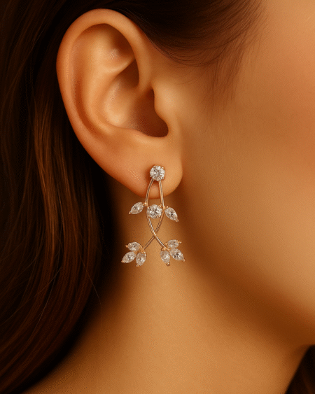 Blooming Leaf Earrings by VIKTAMNA