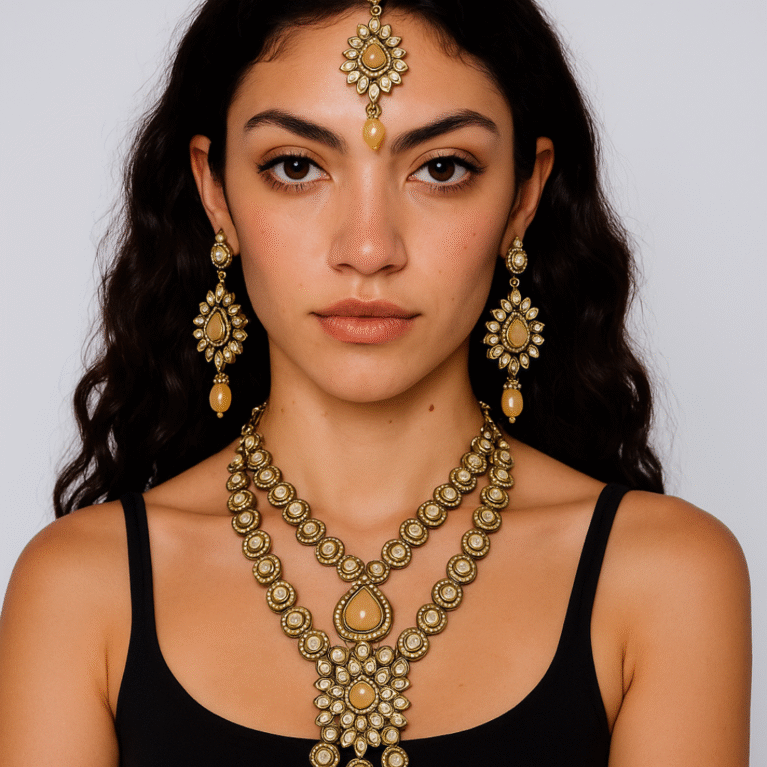 Rajvanshi Kundan Haar Set