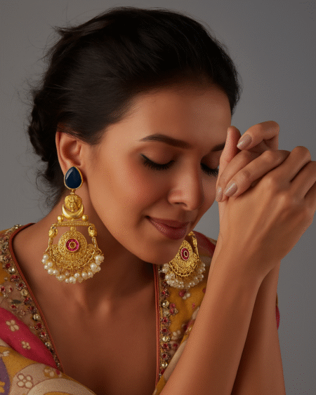 Gulnaar Jhumka by VIKTAMNA