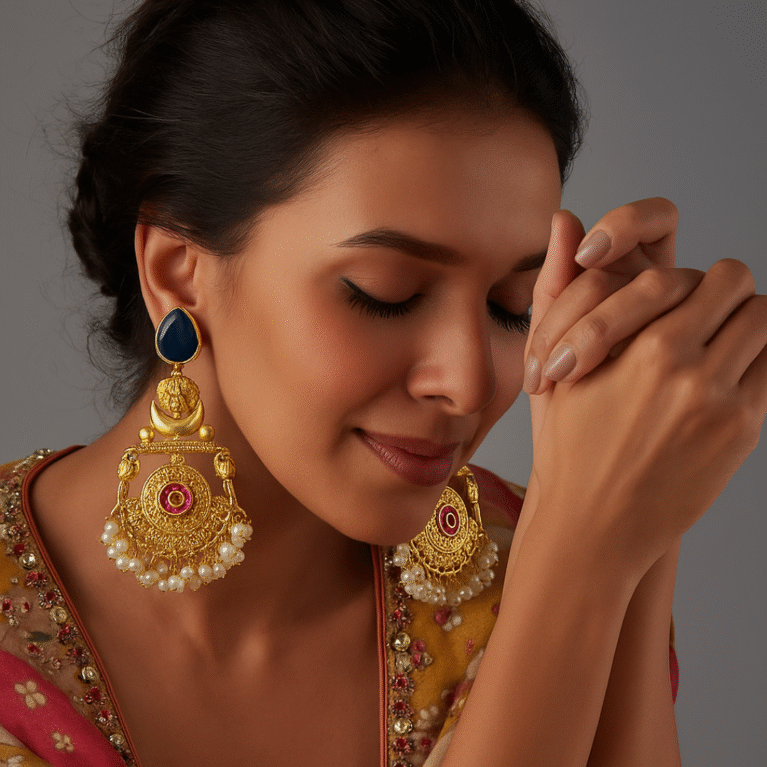 Gulnaar Jhumka by VIKTAMNA