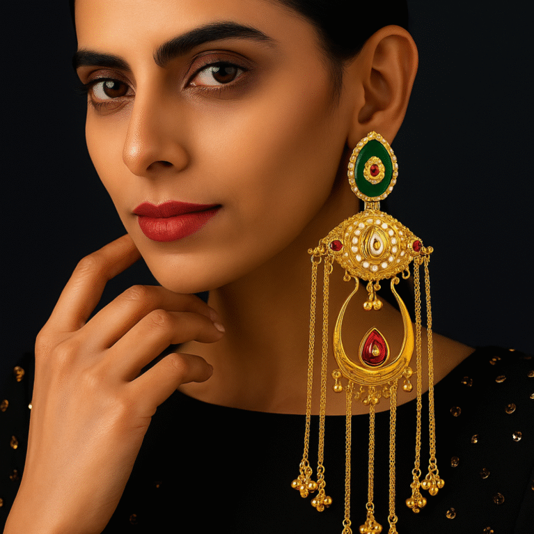 Emerald Halo Drops by VIKTAMNA