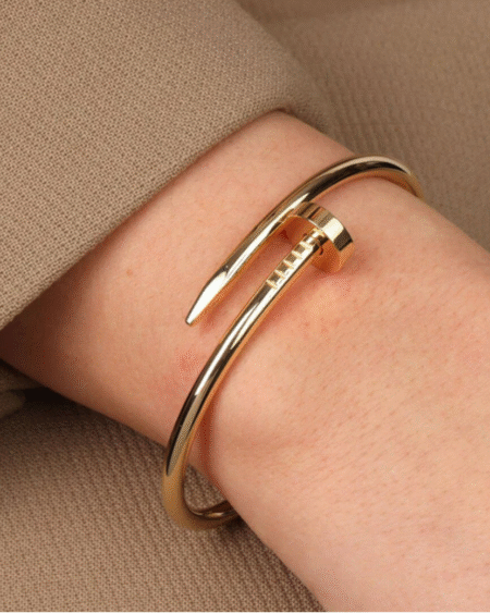 Golden Nail Cuff by VIKTAMNA