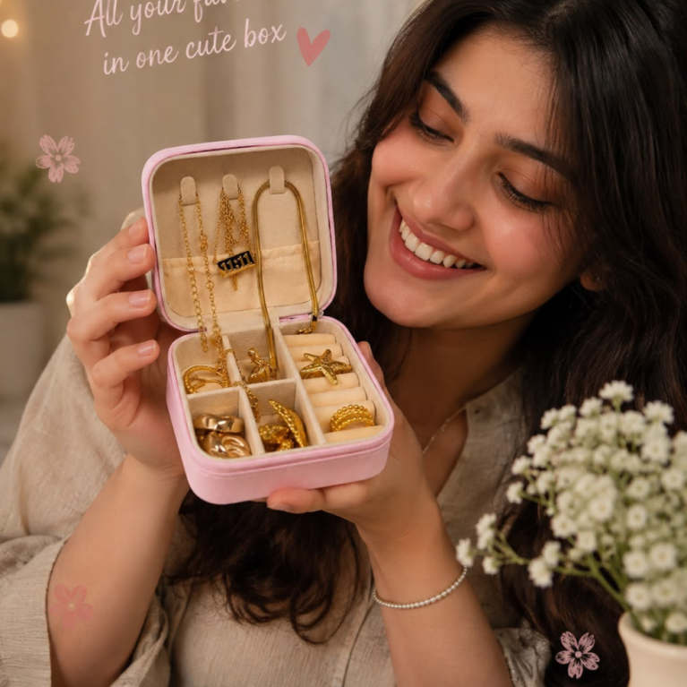 Viktamna Blush Luxe Jewellery Box