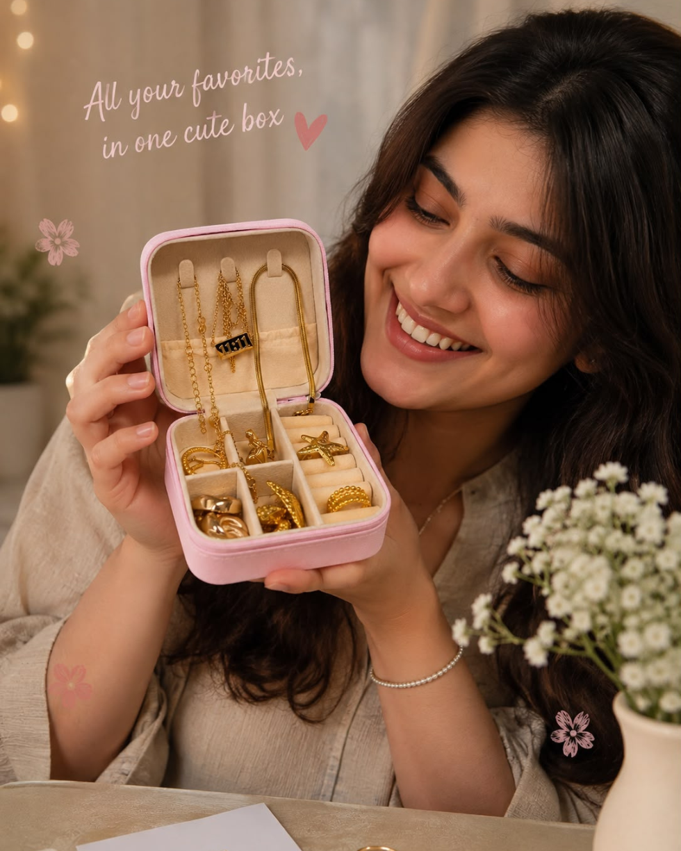 Viktamna Blush Luxe Jewellery Box