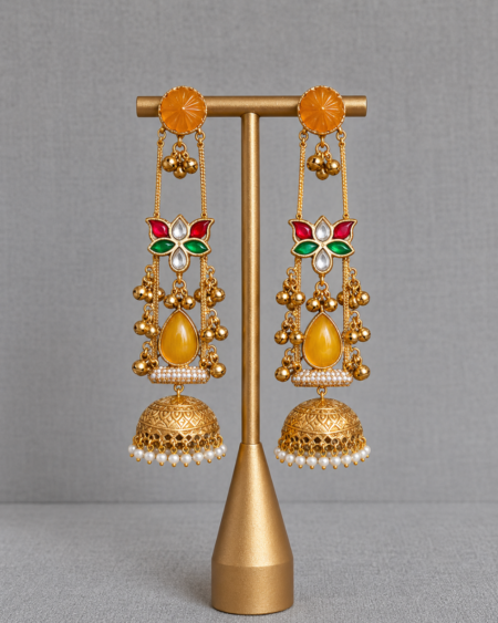 Kashmiri Rang Mahal Earrings